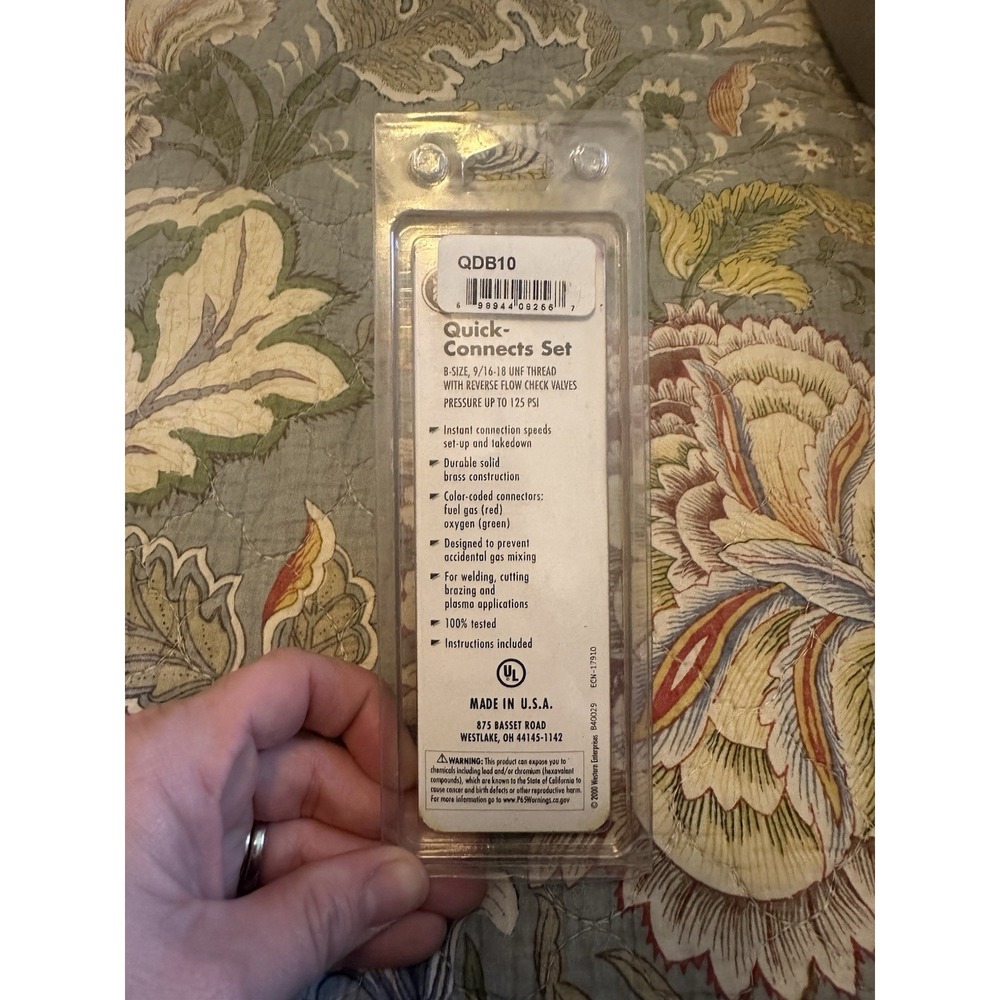 Western Enterprises QDB10 Quick Connects Set - 2 Pieces - Picture 2 of 2